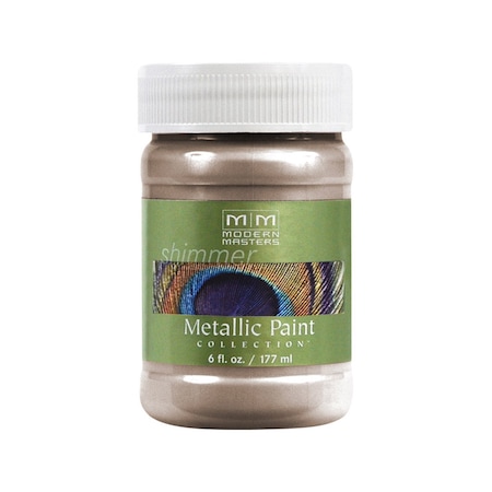 Modern Masters Modern Masters Metallic Paint Collection Satin Warm Silver Water-Based Metallic Paint 6 oz ME22106